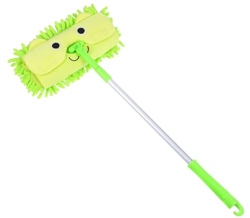 COLLBATH Mini Trapeador de Plástico Verde para Juguete Educativo de Simulación Mini Juguete de Trapeador para Pequeños Adecuado para Juegos y Aprendizaje en Casa