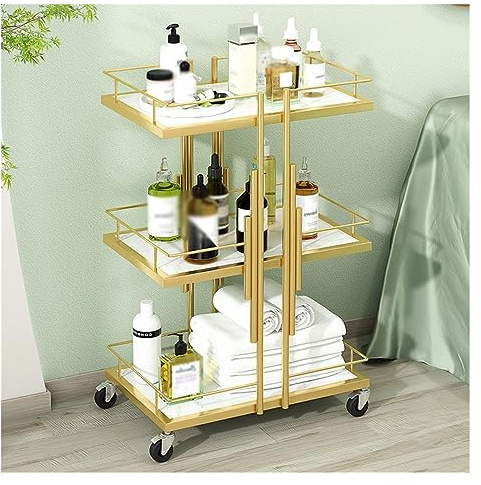 Carrello con ruote per la conservazione e l'organizzazione di manicure e spa, organizer per professionisti della bellezza