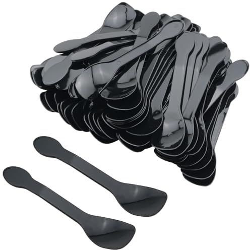 ZZLZX 200PCS Disposable Plastic Dessert Spoons Mini Yoghurt Ice Cream Spoons Small Catering Supplies For Home Parties Desserts Puddings Cakes Fruit Platters