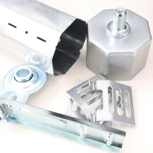 AWITALIA- KIT RULLO PER TAPPARELLA DA CM. 250 DIAMETRO MM.60 SPESSORE 6/10 COMPLETO DI CALOTTA. GANCI E SUPPORTO (Cm. 250)