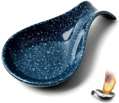Spoon Rest, Kitchen Utensil Holder, Ceramic Spoon Rest for Cooking, Heat Resistant Spoon Holder for Kitchen Counter, Decorative Spoon Rests with Dishwasher Safe Feature