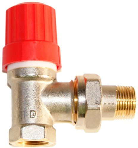 Danfoss 013G0031 Ventilgehäuse RA-N matt vernickelt Typ 10, 3/8 Zoll, Eckform