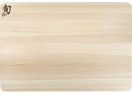 KAI Shun Schneidbrett Hinoki, Größe M - Japanische Zypresse - Abmessung 40,5 x 27,5 x 1,35 cm Schneidunterlage Holzbrett zum Schneiden