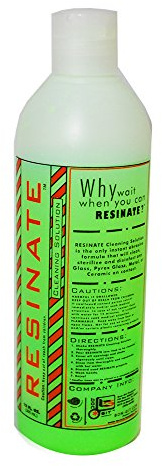 Resinate Green Cleaning Solution Glass Pyrex Metal Ceramic Disinfect Clean 12oz
