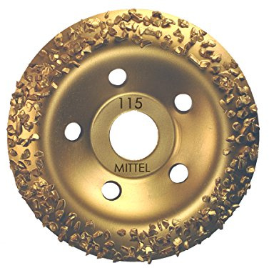 Hartmetall HM Schleiftopf Schleifteller 115 mm Hartmetallsplit Topfscheibe grob/mittel/fein (Mittel)