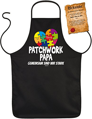 perfektes Vatertagsgeschenk Grillschürze Vatertag Vater Papa Dad Paps Geschenk Grill Schürze Geburtstag - Patchwork Papa
