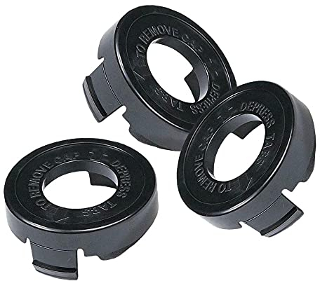 NICOLIE 3Pcs Trimmer Spool Line Cap Cover Compatible with Black & Decker GL250 GL310 GL360 GLC12 BDST36 String Strimmer Part Accs