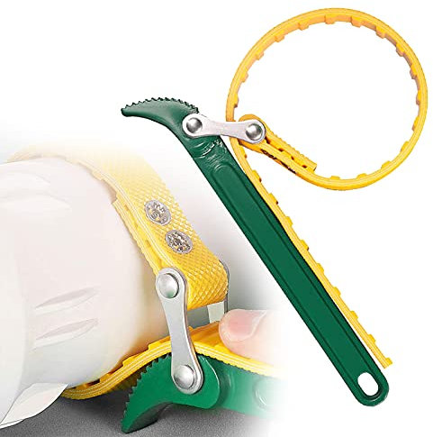 Chiave Filtro Olio, Chiave a Nastro, Chiave a Nastro Filtro Olio, Chiave a Cinghia in Gomma, Chiave per Apribottiglie, Strumento di Rimozione Manuale, Chiave Filtro Olio Auto, Multifunzione, 8 Pollici