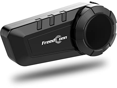 FreedConn KY PRO Motorcycle Helmet Bluetooth Headset, Motorcycle Communication Systems with CVC Noise Cancellation, Stereo Music, 6 Riders 0.75mi/1200m intercom, Dual Device Connection, IP65, 1 Pack