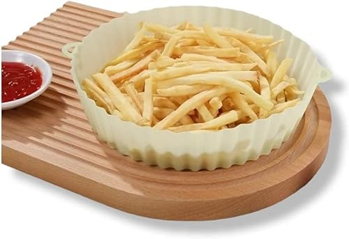 Cestino in silicone vassoio silicone alimentare aria Air Fryer silicon pot vassoio per cottura al forno e friggitrice ad aria, Alte temperature lavaggio veloce anche in lavastoviglie