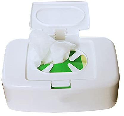 ulapithi Feuchttücher Box Baby Feuchttücherbox, Wet Tissue Feuchttüchter, Feuchtes Toilettenpapier, Feuchttücherspender Wipes Dispenser, Staubdichter Aufbewahrungsbox Etui Spenderhalter, Weiss