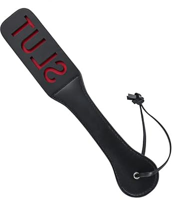 KuTi Kai General Faux Leather Paddle Leather Whips Riding Crop Toy (SLT)