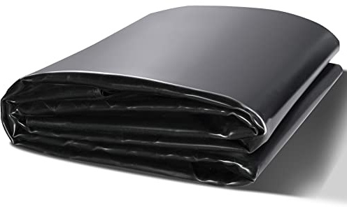 VEVOR Bâche Bassin 3x4,6 m Revêtement pour Étang Épaisseur 1,5 mm Pliable en EPDM sous-Couche Facile à Découper pour Étangs à Poissons, Carpes Koi, Jeux d'eau, Cascades, Fontaines, Jardins Aquatiques