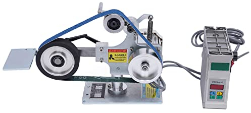 FortyFor Bandschleifmaschine mit 220V Bürstenlosem Motor, Bandschleifer Tellerschleifer Polierer Bandschleifmaschine Schleifen Zeichenmaschine