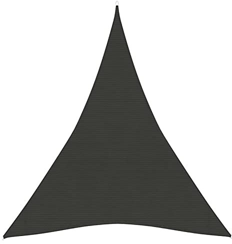 ZEYUAN Sonnensegel, Sichtschutz Balkon, Balkon Sonnenschutz, Sonnenschutzsegel,Regenschutz Balkon, Seitenmarkise, Sichtschutz Terrasse, 160 g/m² Anthrazit 4x5x5 m HDPE