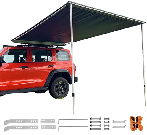 Auto Zelt, Auto Markise Camping, Ideal für Camping, Offroad, Reisen und Expedition, Ausziehbares Dachzelt für Den Außenbereich (Size : 200x300cm/6.6x9.8ft)