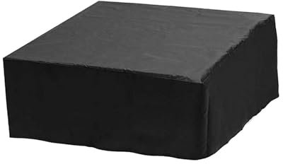 Fenteer Copertura per Vasca da Bagno Spa Quadrata, Impermeabile, Antipioggia, Antisole, per Piscina Mobile, Leggera, Copertura Antipolvere per Mobili da Giard, 244x244x90 cm