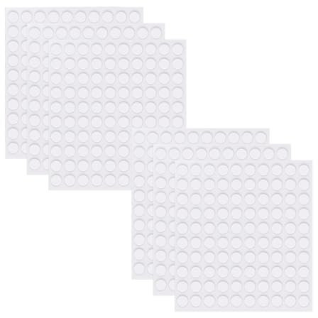 JZK 600pcs 6mm mini Transparent Glue dots Tape for Instant Fixing and Crafts, Wall Safe Removable Double-Sided Sticky Pads, Small Adhesive Balloon Stickers for Party Decoration