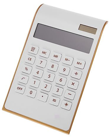 SHINEOFI Solar Calculator Ultra Thin Dual Power Boys and Girls Learning Office Tool