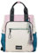 PACO MARTINEZ Mochila de Mujer con Bolsillo para Ordenador de 13, 1 Compartimento Amplio y 5 Bolsillos, Expandible, Cinta para Fijación al Trolley de la Maleta, Nylon Multicolor