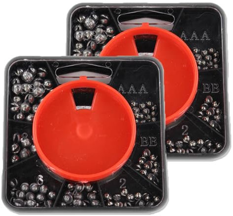 2 Pcs Fishing Weights, Split Shot Fishing Weights, Fishing Shot - 120g Lead-Free Drop Shot Sinkers (2-Pack) for Freshwater & Saltwater Angling - Eco-Friendly Non-Toxic Design