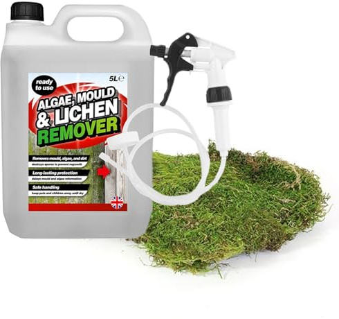 5L Algae, Mould & Lichen Remover Prevents Regrowth Ready To Use Formula With Long Hose Trigger (1)