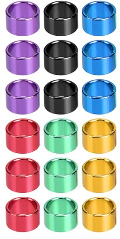 Homoyoyo Anelli per Zampe di Pappagalli e Parrocchetti 18 Pezzi Colore Casuale in Alluminio Colorato Facili da Gestire per Identificare e Marcare Gli Uccelli