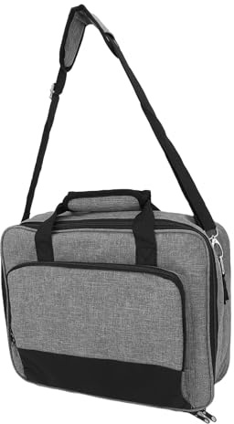 BAFOVY Portable Projector Bag Heavy-Duty Oxford Cloth Carrying Case with Adjustable Strap Secure Storage for Mini Projectors & Accessories 16.0x5.7x11.5in