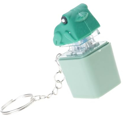 Hangsu Claviers Miniatures Companion Frogs Jouet Anti-Stress Clics Portables Son et lumière LED Dispositif sensoriel Fidgets Soulagement du Stress Keycap Clickers Fidgets Toy
