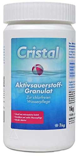 Bayrol Cristal Aktivsauerstoff Granulat 1,0 kg - Sauerstoff Granulat zur chlorfreien Wasserdesinfektion