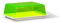 Kimmel Burriera, Plastica, Bianco/Verde Trasparente