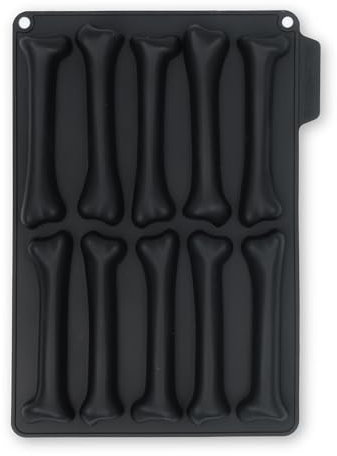 CÉCOA • Moule Silicone Halloween Ossements • 100% Silicone Alimentaire Sans BPA • Anti-Adhésif • Cuisson Parfaite & Démoulage Facile • DIY Gâteaux, Friandises, Goûter Enfant, Pâtisserie Maison