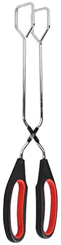Scissor Tongs 12-Inch Heavy Duty Stainless Steel Scissor Wire Tongs Cooking Tongs