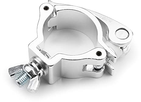 BeamZ BC50-50 Quick Release Half Coupler Clamp – Durable Aluminium Lighting Clamp for Stage Lights, DJ Lighting & Truss Mounting, Butterfly Fixing, 48-51mm Tube Diameter, 100kg Load Capacity