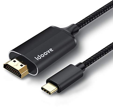 Câble Adaptateur USB-C vers HDMI pour iPhone 17/16 Series–2m, Synchronisation Vidéo et Audio 4K sur TV, Cordon Type-C vers HDMI pour Bureau Domicile [Thunderbolt 5/4/3] Compatible MacBook