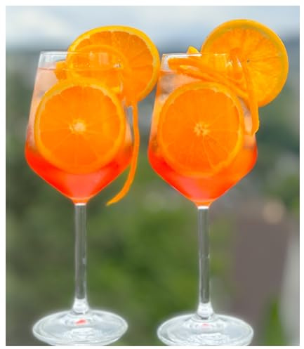 Topkapi Aperol Heesthal - Lot de 6 verres à cocktail - 370 ml - Verre professionnel pour Aperol Spritz, Lillet, Hugo, Amalfi, cocktails