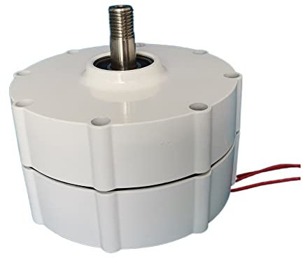 800W 1000W 12V 24V 48V Generador de imanes permanentes 600rpm Sin Engranajes Trifásico Alternador síncrono Dinamo Agua Aerogenerador (Color : with Base, Size : 24V_500W)