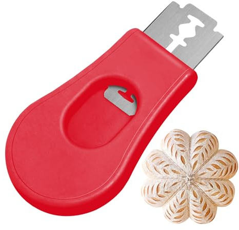 Bäckermesser Brot Lahm Teig Rasiermesser, Magnetisches Teigmesser Für Gerade Und Geschwungene Schnitte, Brotklinge Brotmesser Ritzmesser Zum Einschneiden Von Baguette