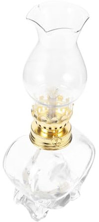 OATIPHO Glas Petroleumlampe Retro Öllampe Robustes Glas Wohnraumbeleuchtung Dekorative Öllaterne Schlafzimmer Wohnzimmer Party