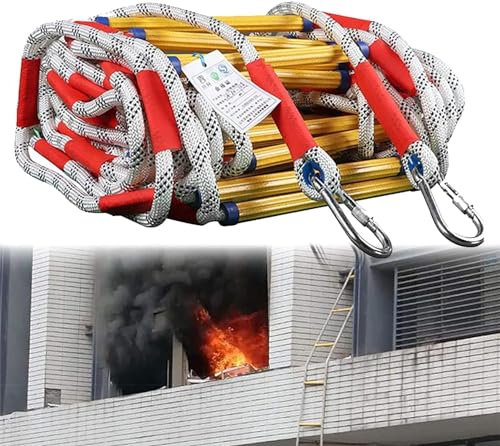 Fire Escape Ladder, Fire Escape Rope Ladder, Fire Escape Window Ladder Emergency Rope Ladder Fireproof Rescue Ladder Escape Ladder For Emergency Escape Disaster