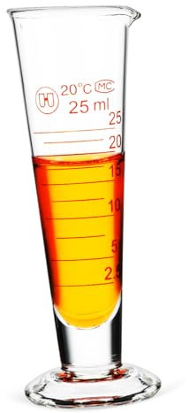 LOPUNER Taza Medidora de Vidrio Graduada Vaso de Medición Compacto y Transparente Cocina y Resistente Altas y Erosión