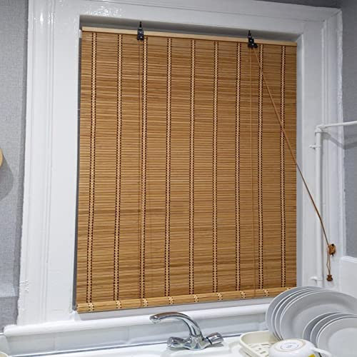 Bambus-Außenrollos Natur Rollos für Innen & Außen 60150cm Dekorative Bambusvorhänge für Garten Balkontür & Fenster Sichtschutz