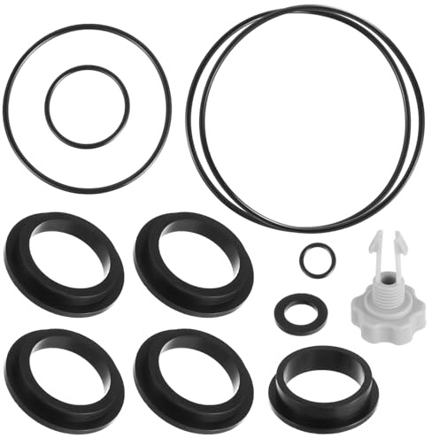 HUAREW Kit de Pièces de Rechange pour Pompes à Filtre à Sable Intex | Accessoires de Piscine avec 1 Valve de Vidange D'air,11 Joints Toriques, Pièces de Rechange 25013