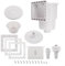 CNANRNANC Kit skimmer da parete per piscina fuori terra, 15,2 cm, ricambio SP1091LX per raccolta detriti superficiali, bianco