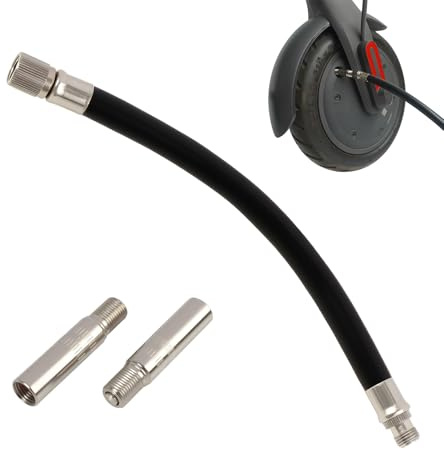 3 Pièces Extension Valve Pneu, 39mm Valve Extension Adaptateur, Tuyau Gonfleur Extension, Adaptateurs de Valve pour Scooter Électrique Xiaomi M365 Vélo Moto Voiture Pompe à Air Ballon Bateau Gonflable