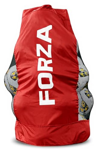 FORZA Jumbo Balltasche – Extra große Sporttasche für bis zu 20 Bälle, 283L Fassungsvermögen, Robustes 600D Polyester, Mit Kordelzug & Verstärktem Tragegurt, Für Training & Verein