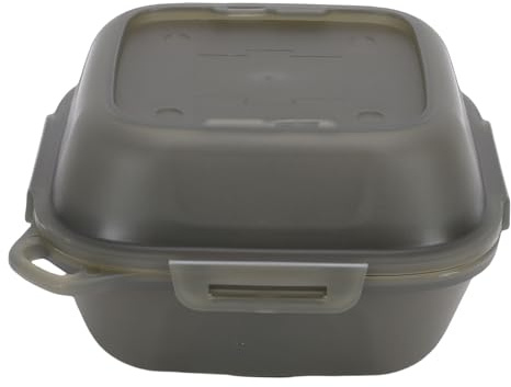 Fockety Porte-œufs, conteneur portable à 4 compartiments pour le camping, boîte de rangement pour œufs en silicone PP antichoc pour la randonnée en plein air, le pique-nique