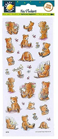 Craft Planet Fun Stickers, Huggable Bears, for Young Crafters, Posters, Card Making, Scrapbooking, Party Bag Fillers, Book, Reward Charts, Invites, Craft Supplies