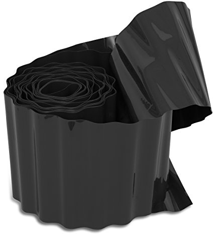 Windhager Bordure à Gazon, Anthracite et Noir, 20 cm x 9 m