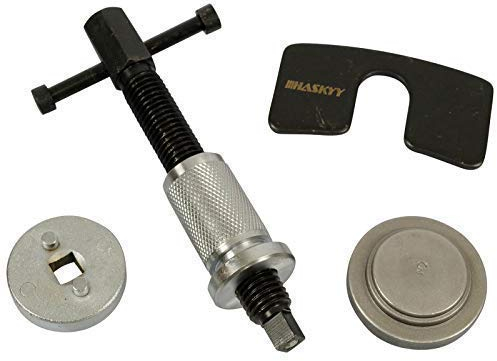 Bremskolbenrücksteller-Rückstellsatz mit 3 Adapterplatten I Vorderachse + Hinterachse I Bremskolben-Rücksteller für Bremskolben mit & ohne Drehvorrichtung